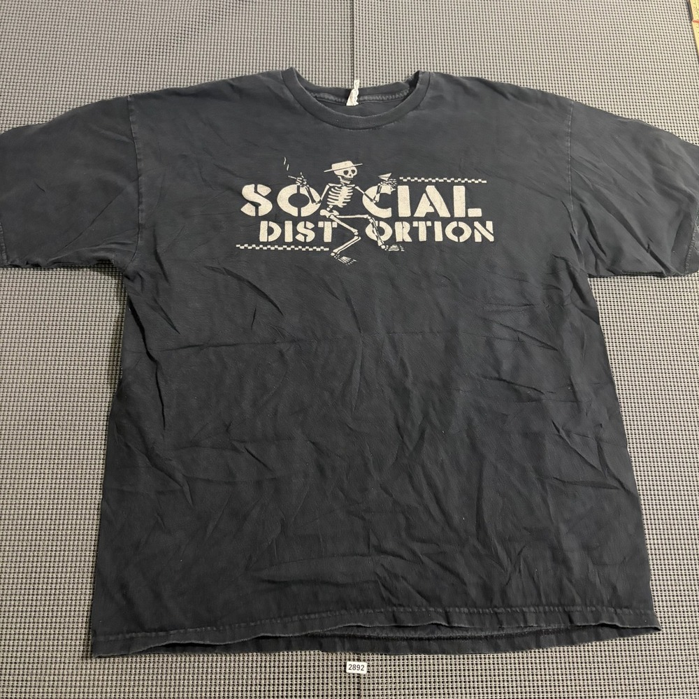 Social Distortion Mens Fall 2009 Tour T-Shirt Black Size XL